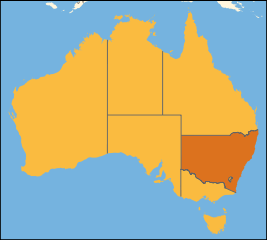 Australia location New South Wales