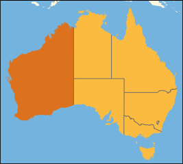 Australia location Western Australia